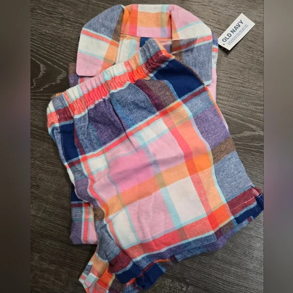 NWT Old NAVY Colorful Plaid Women's Pajamas Set - Picture 5 of 5
